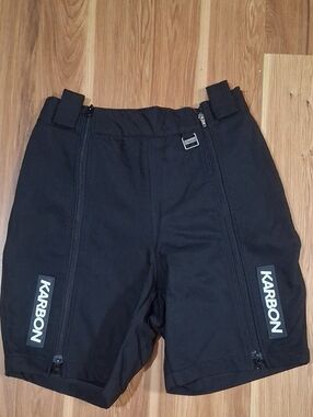 Karbon Black Ski Shorts Size S